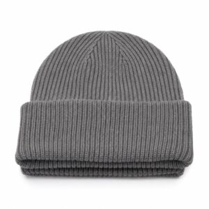 Hucknall Ribbed Beanie — MANNDIIP knitwear, product photograph
