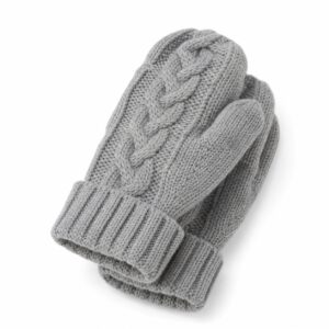 Bestwood Cable Knit Mittens — MANNDIIP knitwear, product photograph