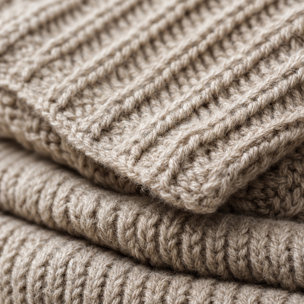Carlton Knitted Scarf — MANNDIIP knitwear, product photograph