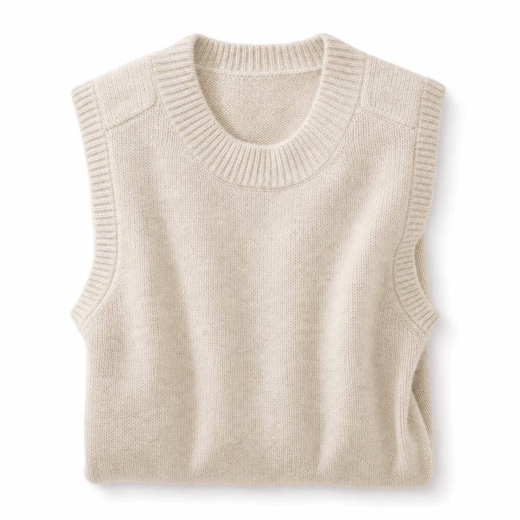 Papplewick Knitted Vest — MANNDIIP knitwear, product photograph