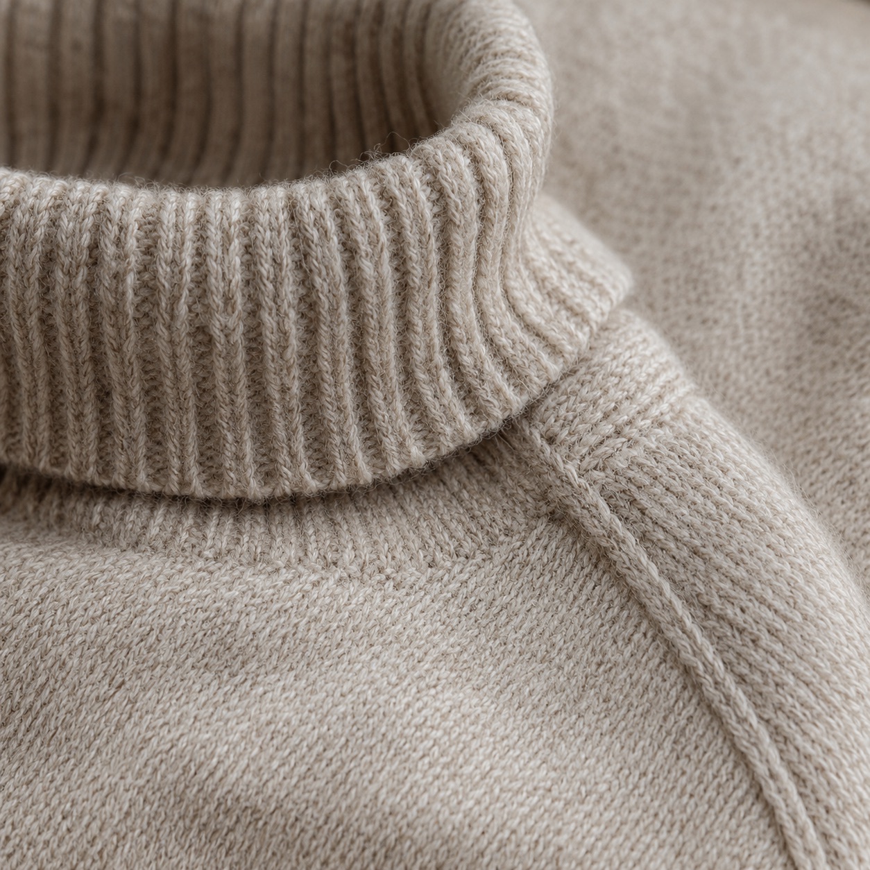 Mansfield Roll Neck Jumper — MANNDIIP knitwear, product photograph