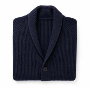 Hucknall Ribbed Cardigan — MANNDIIP knitwear, product photograph