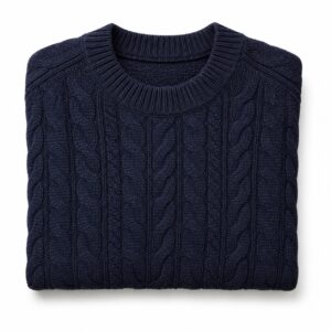 Wollaton Cable Knit Jumper — MANNDIIP knitwear, product photograph