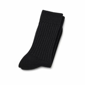 Mansfield Ribbed Crew Sock — MANNDIIP knitwear, product photograph