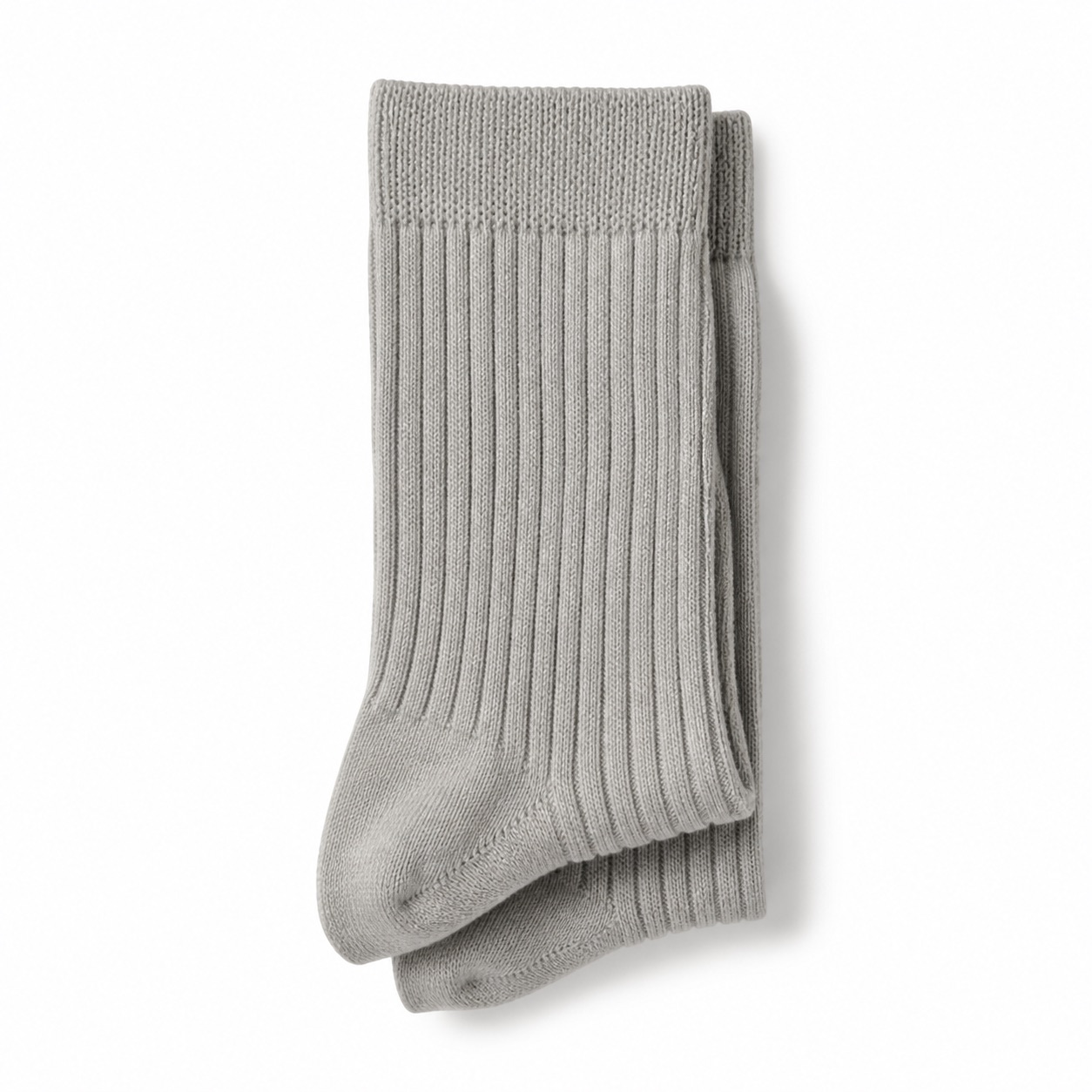 Wollaton Ribbed Crew Sock — MANNDIIP knitwear, product photograph